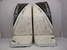 Used Bauer Supreme 1S Odin Size Sr M (34" +1) White Ice Hockey Goalie Leg Pads