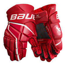 New Bauer Vapor 3X Size 12" Red/White Hockey Gloves