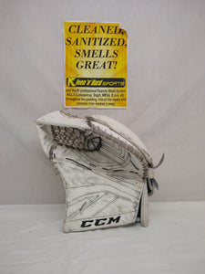 Used CCM P2.9 Reg (Lt Hand) Sz Sr White Ice Hockey Goalie Catcher