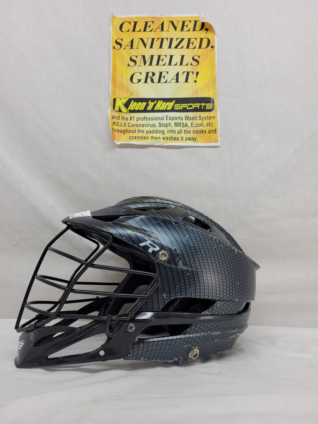 Used Cascade R Size OSFM Gray-Black Lacrosse Helmet