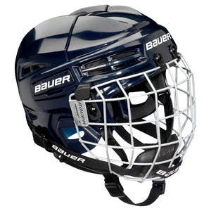 New Bauer Prodigy Combo Size Yth Black Ice Hockey Helmet