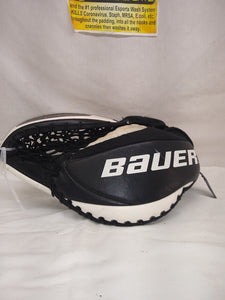 Used Bauer Supreme Junior Reg (Lt Hand) Sz Jr Black White Goalie Catcher