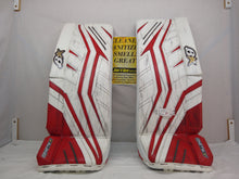 Used Brian's Gnetik X5 Size 32" + 1 White/Red Ice Hockey Goalie Leg Pads