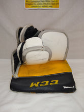 Used CCM 3Xtreme Flex Pro Size Sr Reg (Rt Hand) Yellow Hockey Goalie Blocker