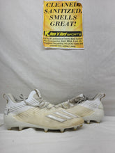 Used adidas White Size 10.5 Low Plastic Football Cleats