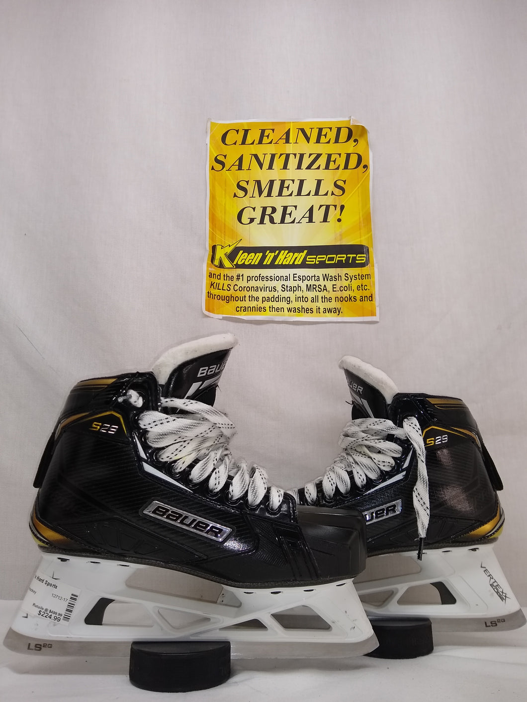 Used Bauer s29 Size 6 D Ice Hockey Goalie Skates