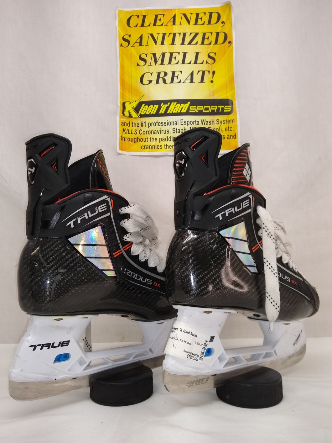 Used True Hzrdus 9x Size 3.5 Ice Hockey Skates