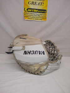 Used Vaughn Velocity V6 2000 Pro Full Rt (Rt Hand) Sz Sr White Goalie Catcher