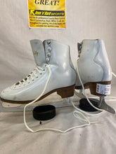 Used Celebrity White Size 4 Figure Skates MK Sheffield Fiesta Steel