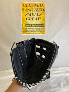 New Wilson A450 Black/White/Red/Blue Size: 12" Throws Right Baseball Glove